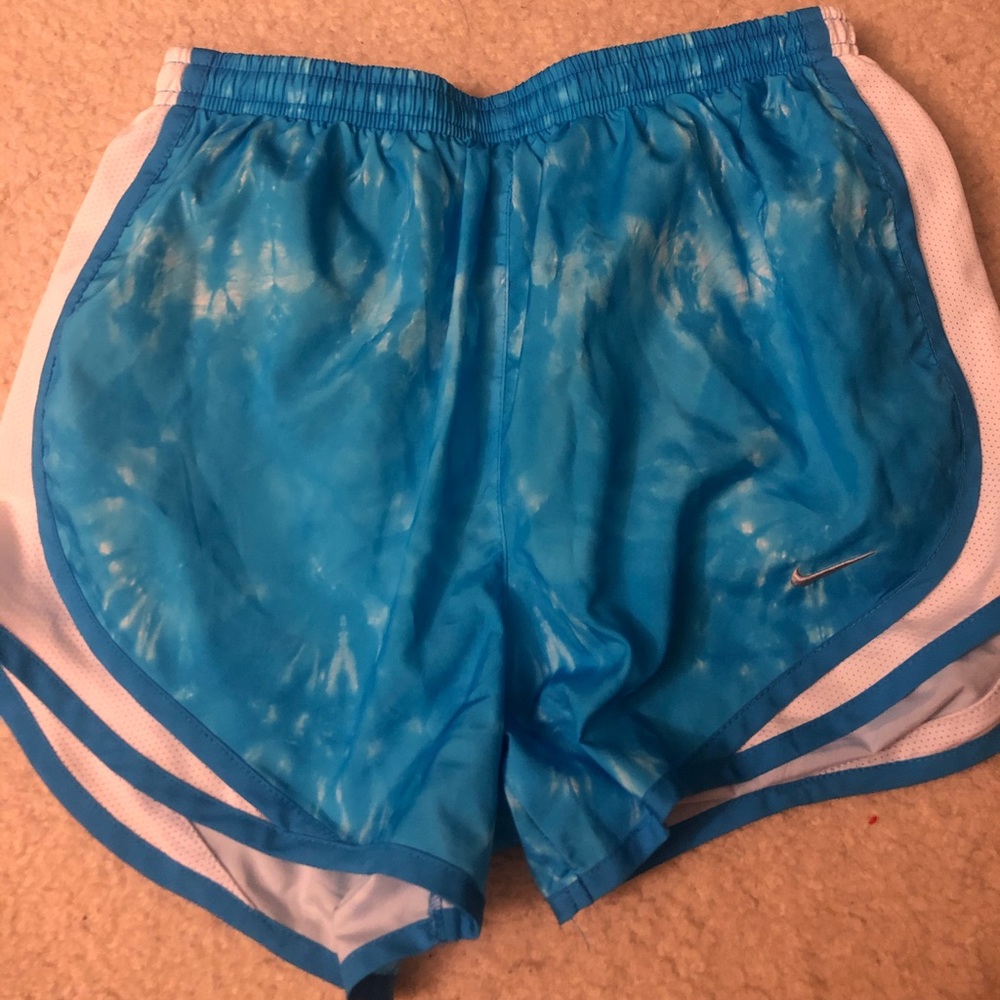 Nike Pro Running Shorts in Blue Tie Dye